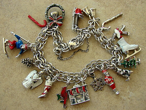 Vintage Charms Christmas in July Charm Bracelet