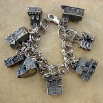 Dept 56 Christmas Village Silver Charm Bracelet
