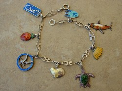 Thomas L Mott Vintage Enamel Charms