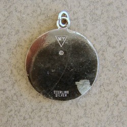 Lightning Sterling Silver Charm plated in Rhodium