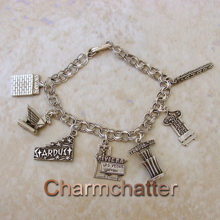 Scotland Jewelry Bracelet, Las Vegas Charm Bracelet