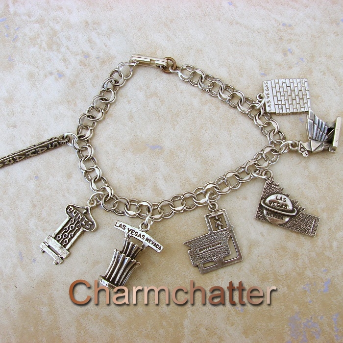 Scotland Jewelry Bracelet, Las Vegas Charm Bracelet