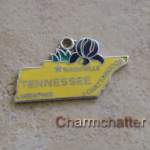 Tennessee Charm Vintage State Map Slogan