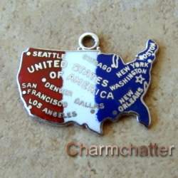 United States Wells Vintage Jewelry Charm