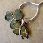 Connemara Marble Shamrock Charms For St. Patrick’s Day